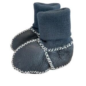 Finn and Emma Cozy Booties Blue Sheepskin